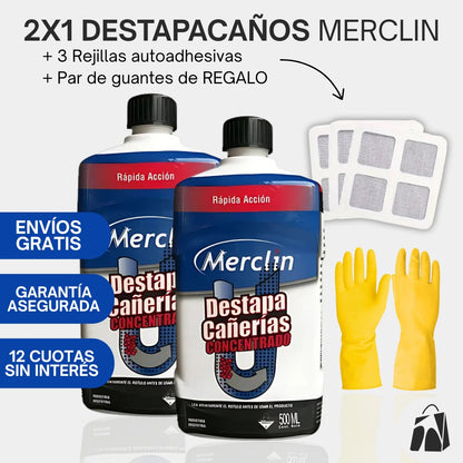 SOLO POR HOY! 2x1 en Destapa Cañerías + 3 Rejillas y Guantes GRATIS - Limpieza sin esfuerzo