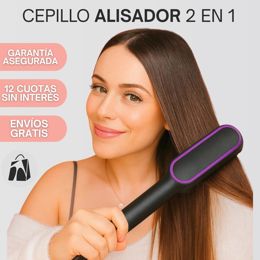 Cepillo Alisador 2 en 1 - GlowBrush