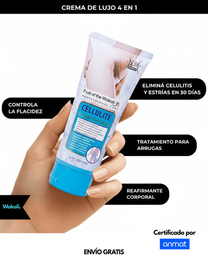 Wokali Alta Cosmética: Tratamiento para Celulitis, Flacidez, Arrugas y Reafirmante - 150 ML.