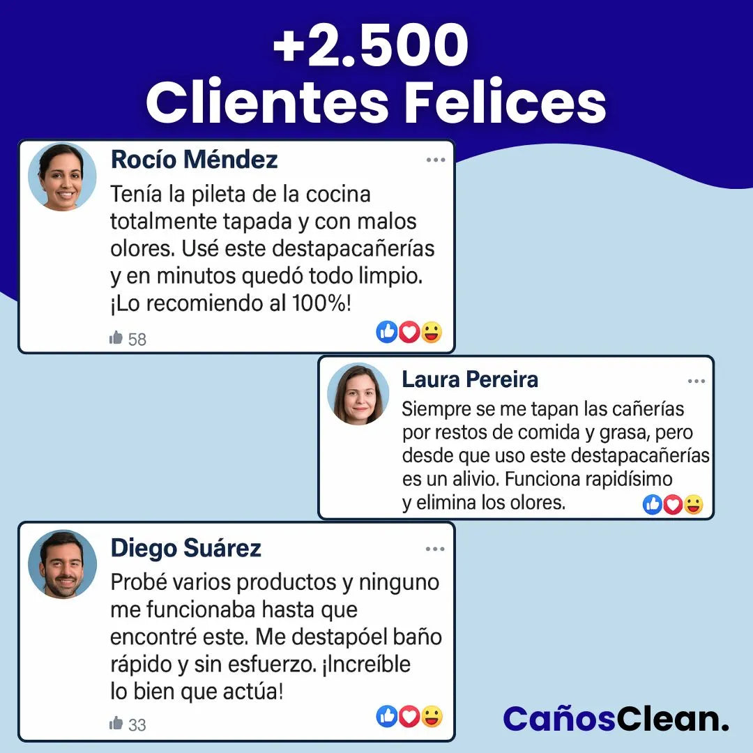 SOLO POR HOY! 2x1 en Destapa Cañerías + 3 Rejillas y Guantes GRATIS - Limpieza sin esfuerzo