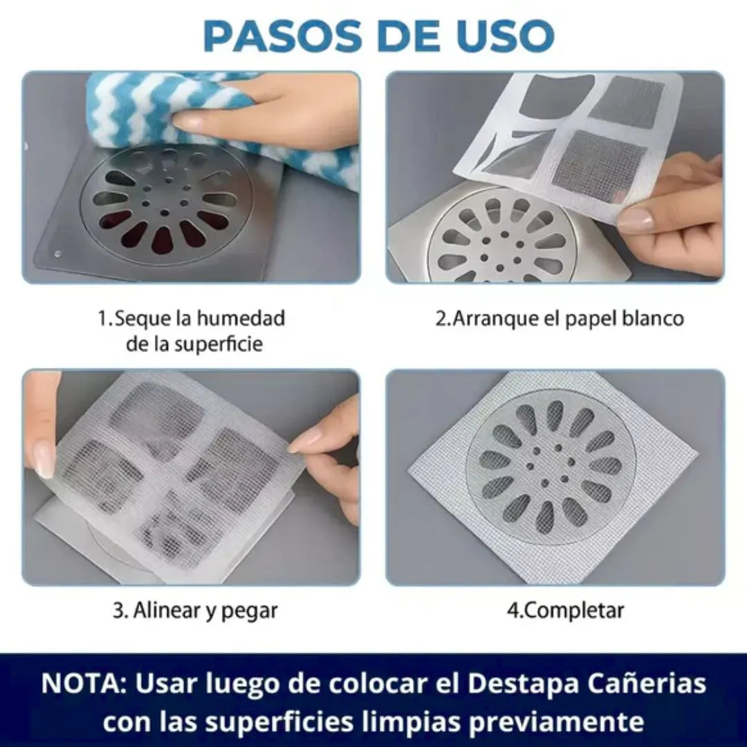 SOLO POR HOY! 2x1 en Destapa Cañerías + 3 Rejillas y Guantes GRATIS - Limpieza sin esfuerzo