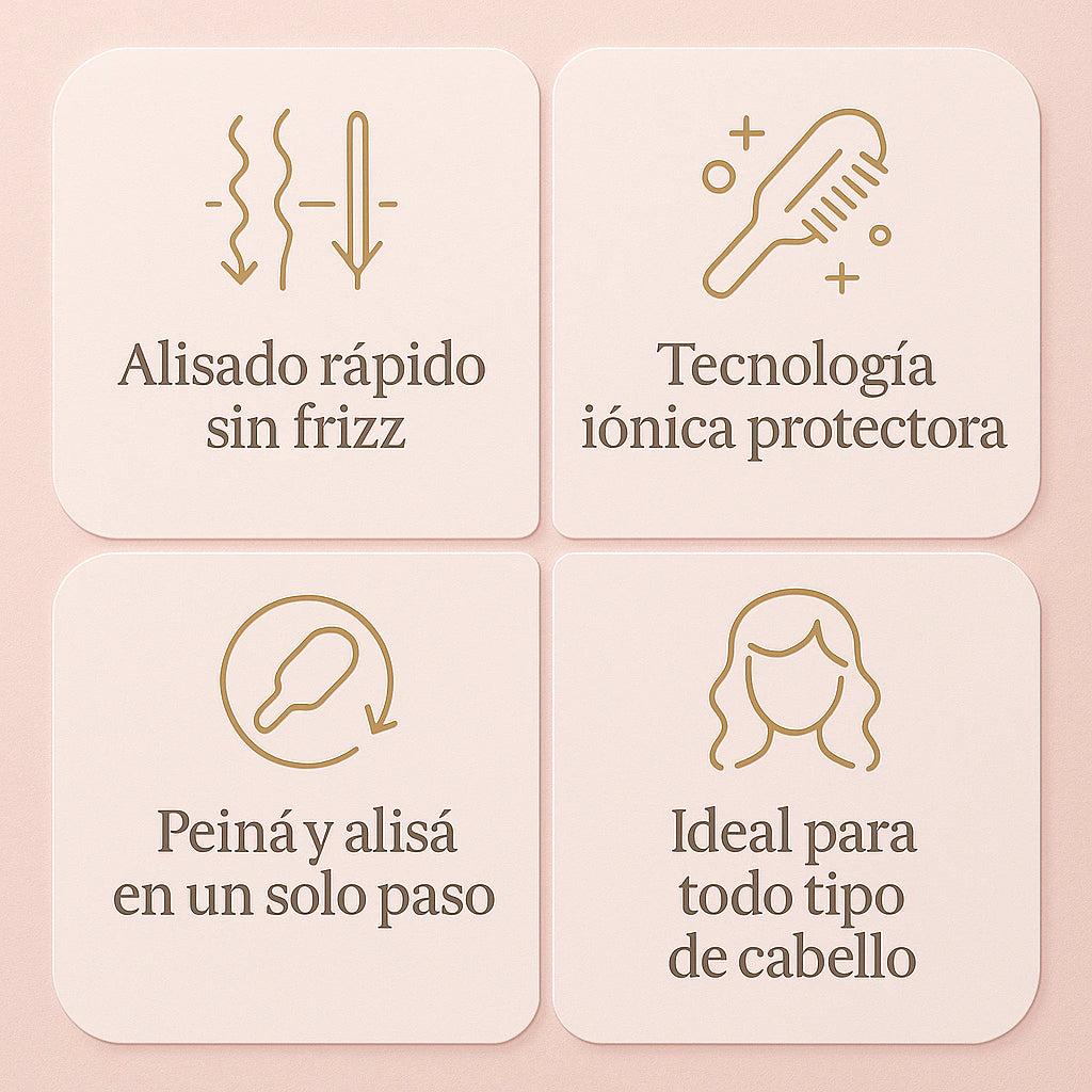 Cepillo Alisador 2 en 1 - GlowBrush