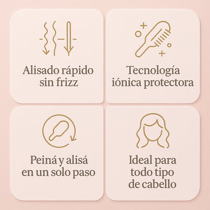 Cepillo Alisador 2 en 1 - GlowBrush