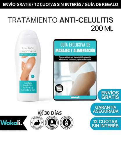 Wokali Alta Cosmética: Tratamiento para Celulitis, Flacidez, Arrugas y Reafirmante - 200 ML.